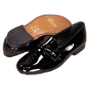 Black Brentano Genuine Patent Leather Self Strap Tuxedo Shoes