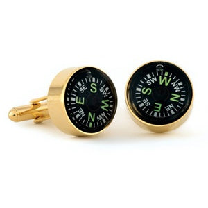 Compass Tuxedo Cufflinks Gold