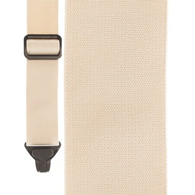 Beige Elastic Airporter Clip Suspenders