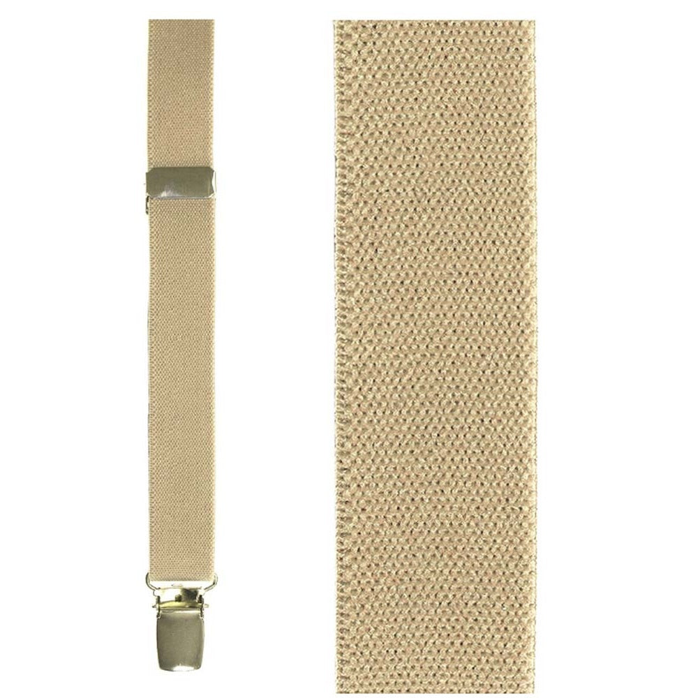 Beige Oxford Suspenders