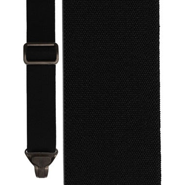 Black Airporter Plastic Clip Suspenders