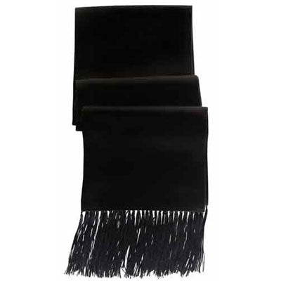 Black Satin Tuxedo Scarf