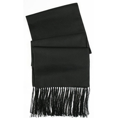 Black Weave Tuxedo Scarf