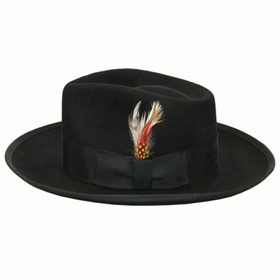 Deluxe Black Fedora Hat