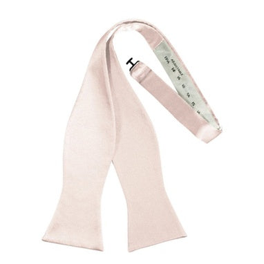 Blush Satin Self Bow Tie