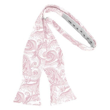 Blush Tapestry Paisley Self Bow Tie