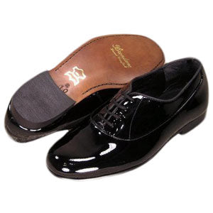 Black Brentano Genuine Patent Leather Lace Up Tuxedo Shoes