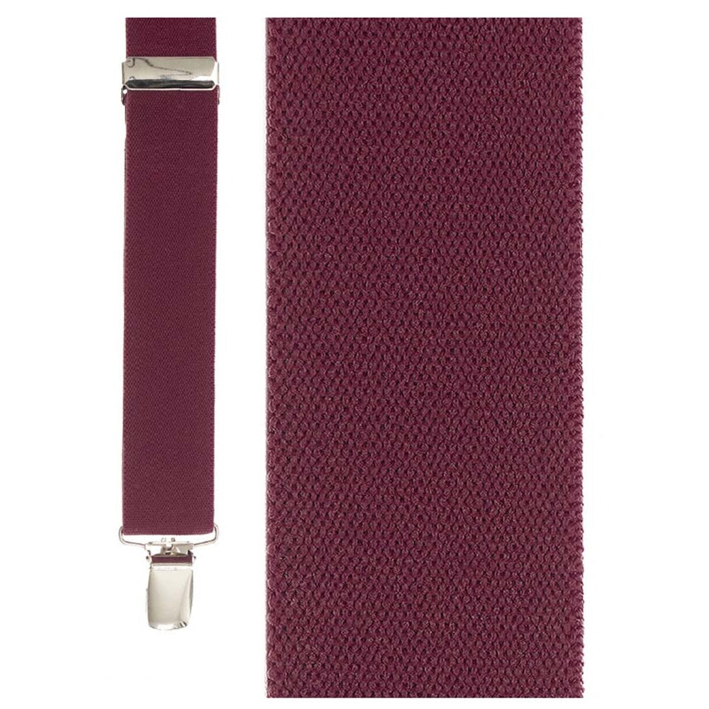 Burgundy Newport Suspenders
