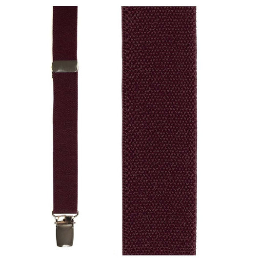 Burgundy Oxford Suspenders