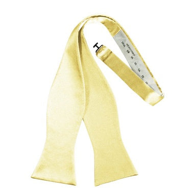 Canary Satin Self Bow Tie