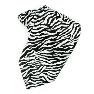 Zebra  Animal Print Novelty Necktie