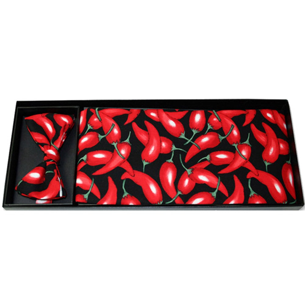 Hot Chili Peppers Bow Tie and Cummerbund Set