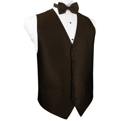 Chocolate Brown Venetian Tuxedo Vest