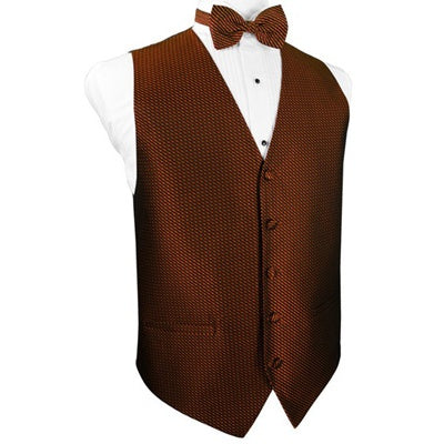 Cinnamon Brown Venetian Tuxedo Vest