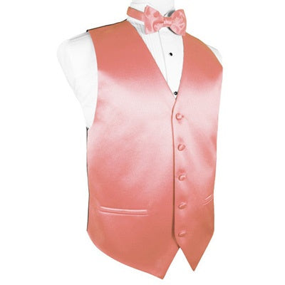 Coral Reef Satin Tuxedo Vest