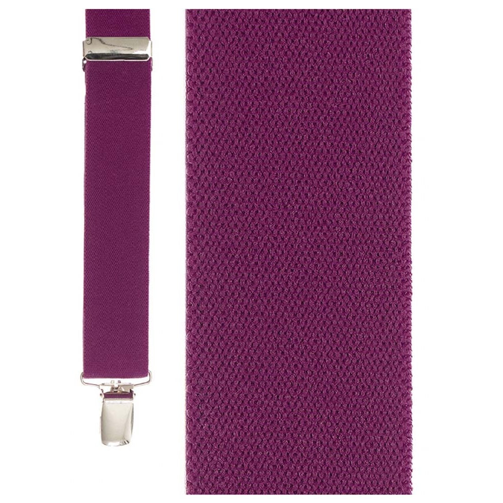 Dark Pink Newport Suspenders