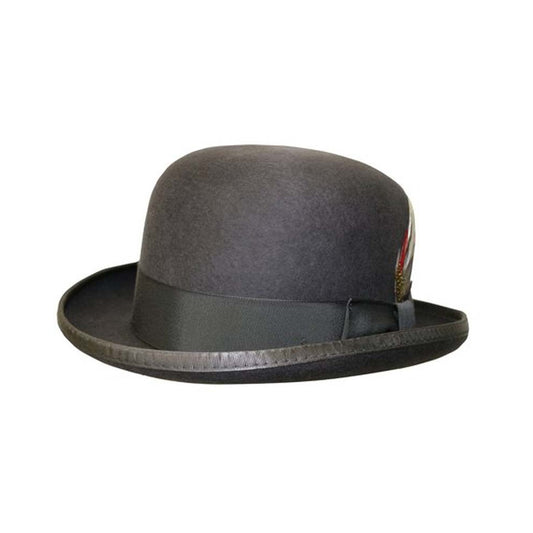 Deluxe Morfelt Derby Hat in Steel Grey