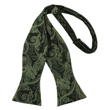 Fern Tapestry Paisley Self Bow Tie