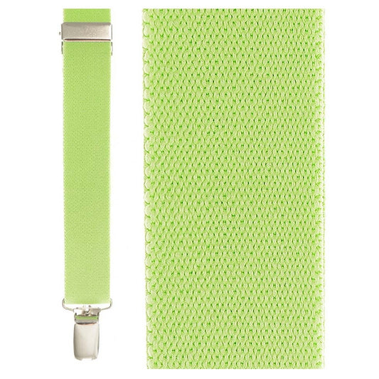 Fluorescent Lime Newport Suspenders