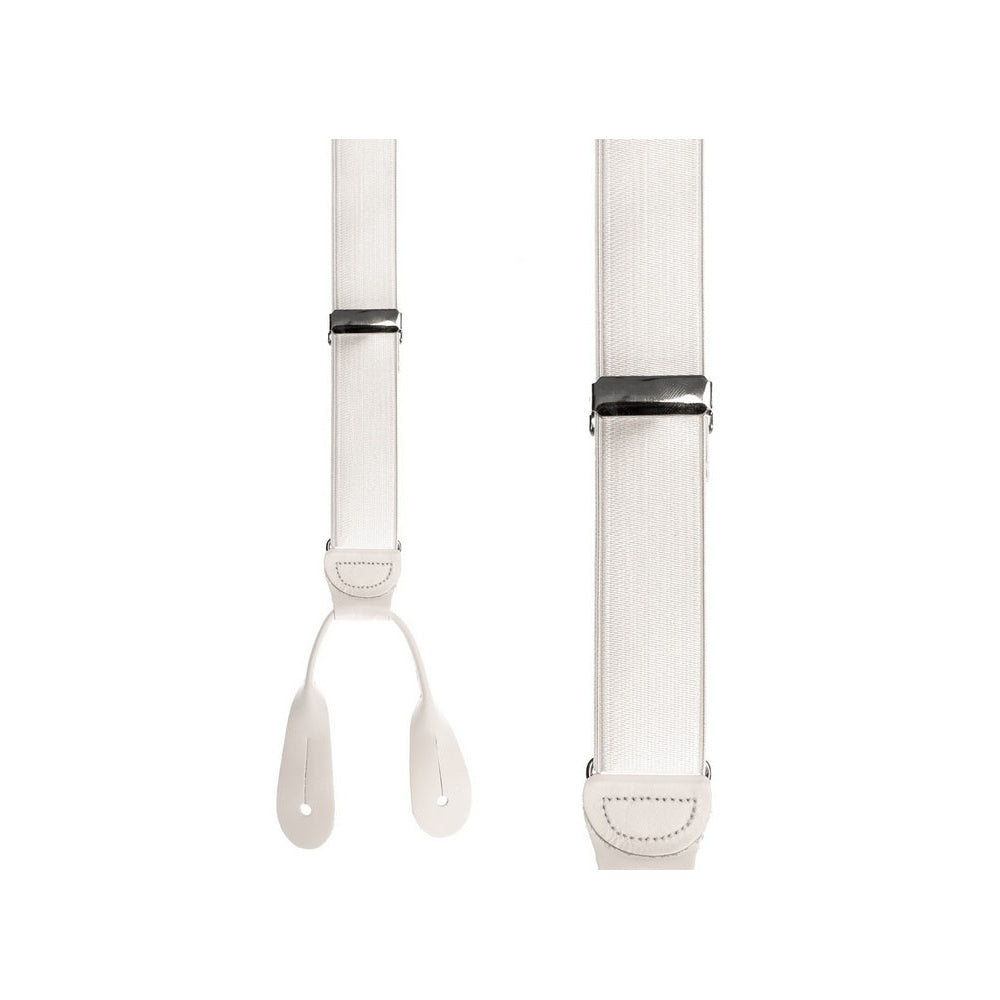 White French Satin Suspenders