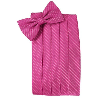 Fuchsia Palermo Cummerbund and Bow Tie Set