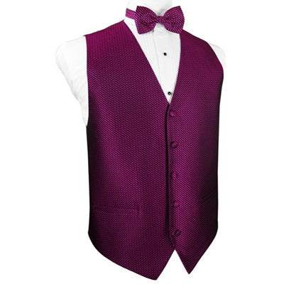 Fuchsia Venetian Tuxedo Vest