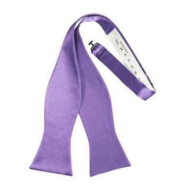 Heather Satin Self Bow Tie