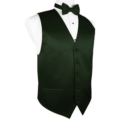 Holly Green Satin Tuxedo Vest