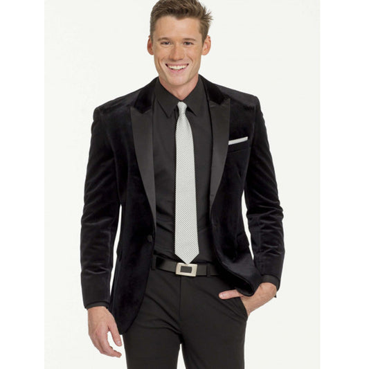 Black Velvet Tuxedo Jacket by Ike Behar