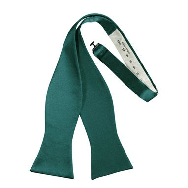 Jade Satin Self Bow Tie