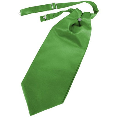 Kelly Green Solid Satin Cravat