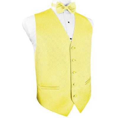 Lemon Yellow Venetian Tuxedo Vest