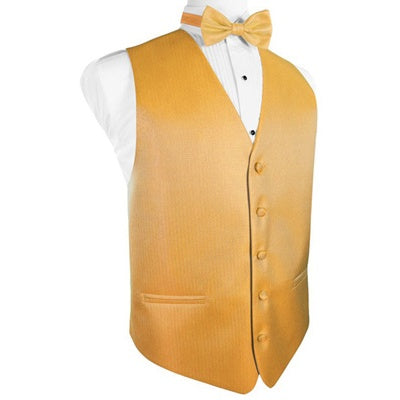 Mandarin Orange Herringbone Tuxedo Vest