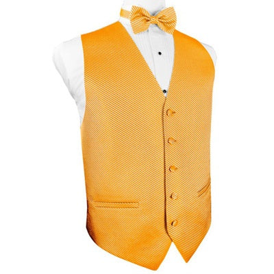 Mandarin Orange Venetian Tuxedo Vest