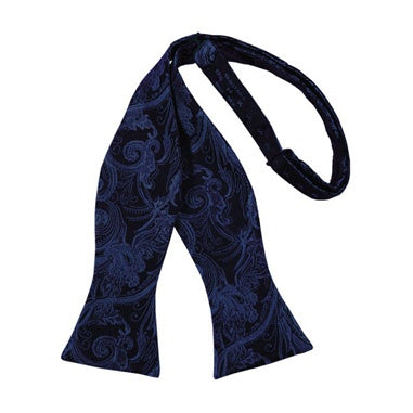 Marine Tapestry Paisley Self Bow Tie