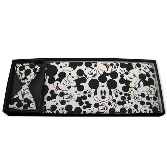 Mickey Mouse Bow Tie and Cummerbund Set