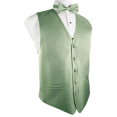 Mint Green Herringbone Tuxedo Vest