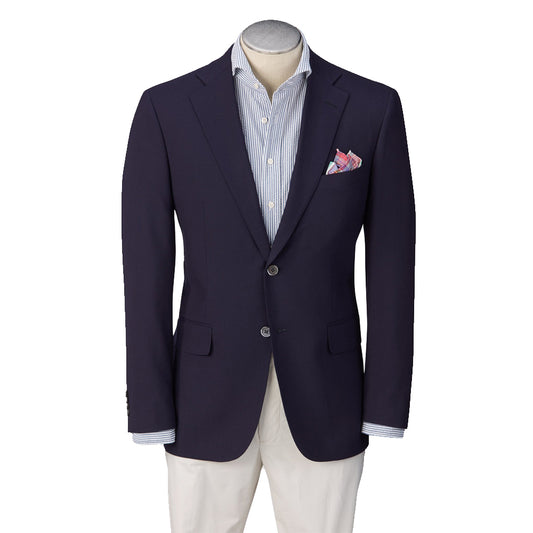 Hardwick Modern Fit Navy H-Tech Super 110's Blazer