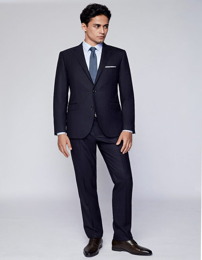 Paul Betenly Classic Fit Navy Blue Dress Suit