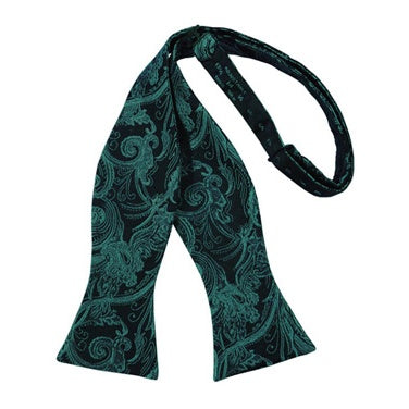 Oasis Tapestry Paisley Self Bow Tie