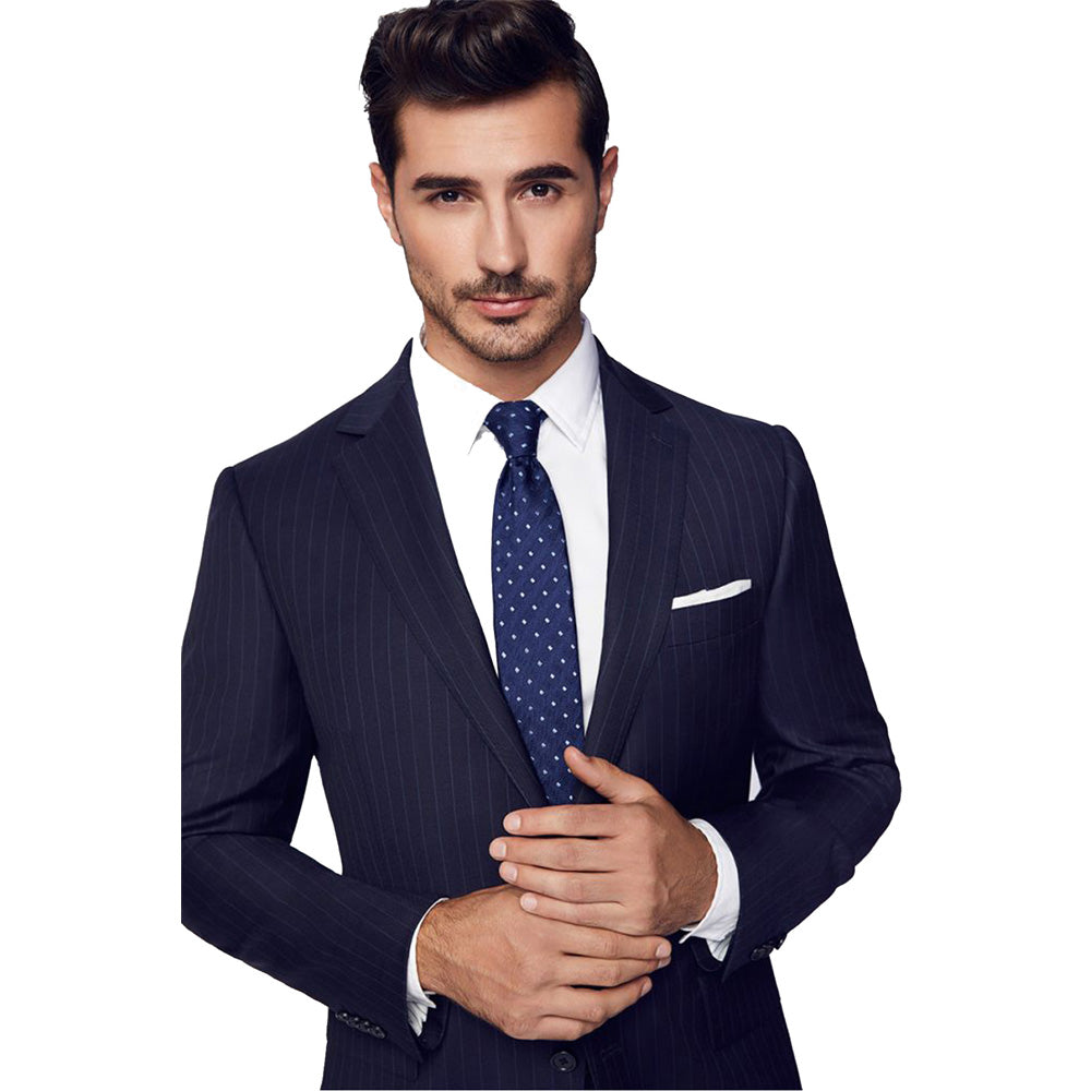 Paul Betenly Slim Fit Navy Pinstripe Men's Dress Suit