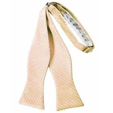 Peach Palermo Self Bow Tie