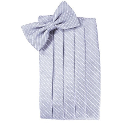 Periwinkle Palermo Cummerbund and Bow Tie Set