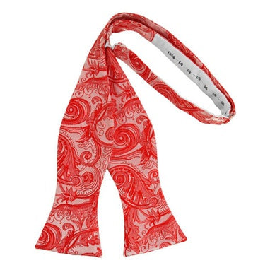 Persimmon Tapestry Paisley Self Bow Tie