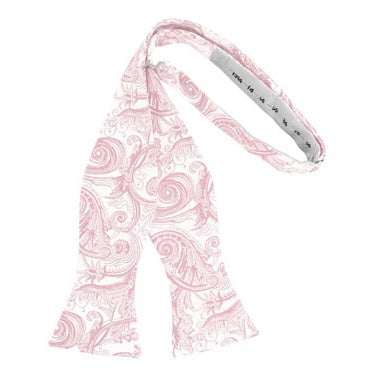 Pink Tapestry Paisley Self Bow Tie