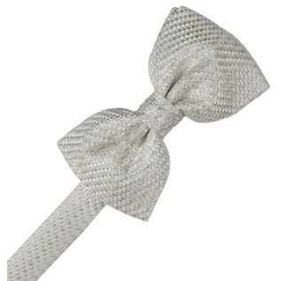 Platinum Venetian Pre-Tied Bow Tie