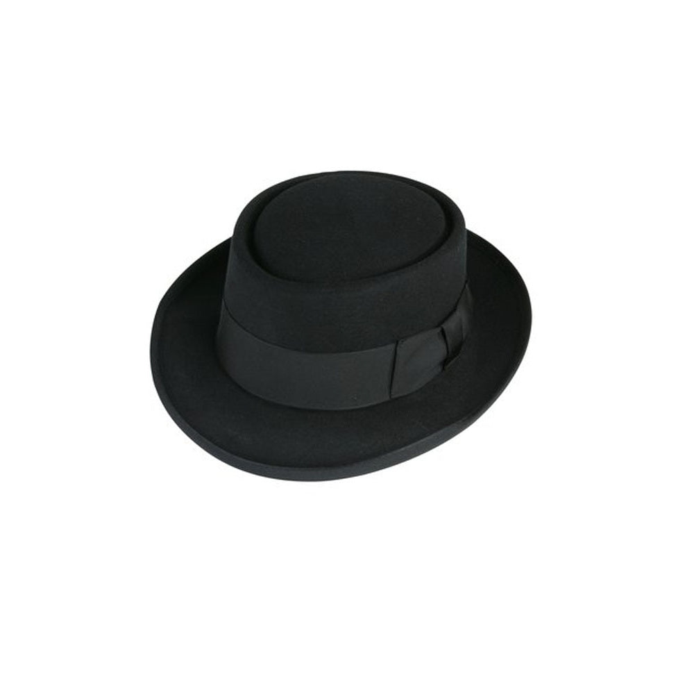 Deluxe Pork Pie Hat in Black