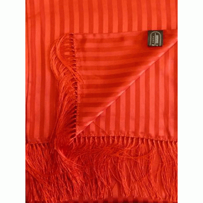 Red Silk Tuxedo Scarf