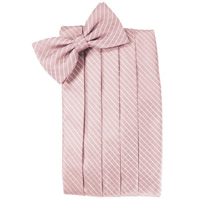 Rose Pink Palermo Cummerbund and Bow Tie Set