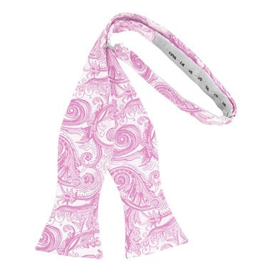 Rose Tapestry Paisley Self Bow Tie